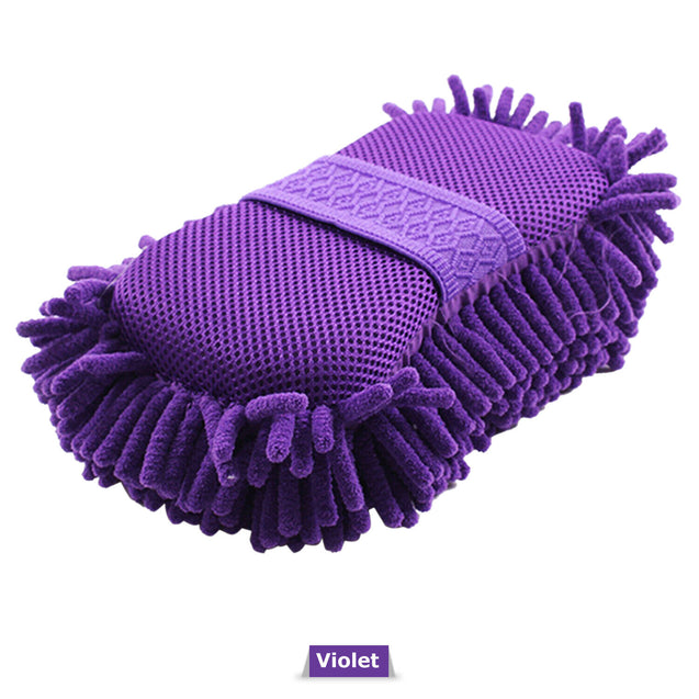 Car Auto Hand Wash Towel Microfiber Washing Gloves Coral Sponge Cleaning Tool