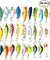 30PCS Kinds of Fishing Lures Crankbaits Hooks Minnow Baits Bass Tackle Crank Set