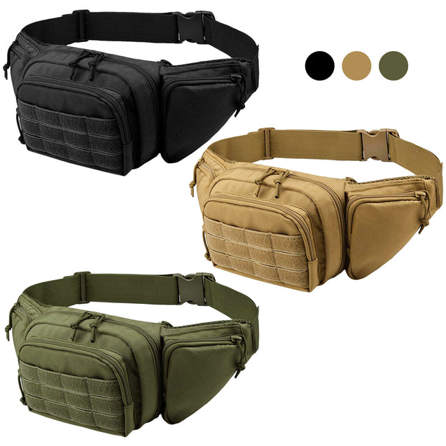 Concealed Carry Fanny Pack Holster Tactical Pistol Waist Pack Bag Gun Holster