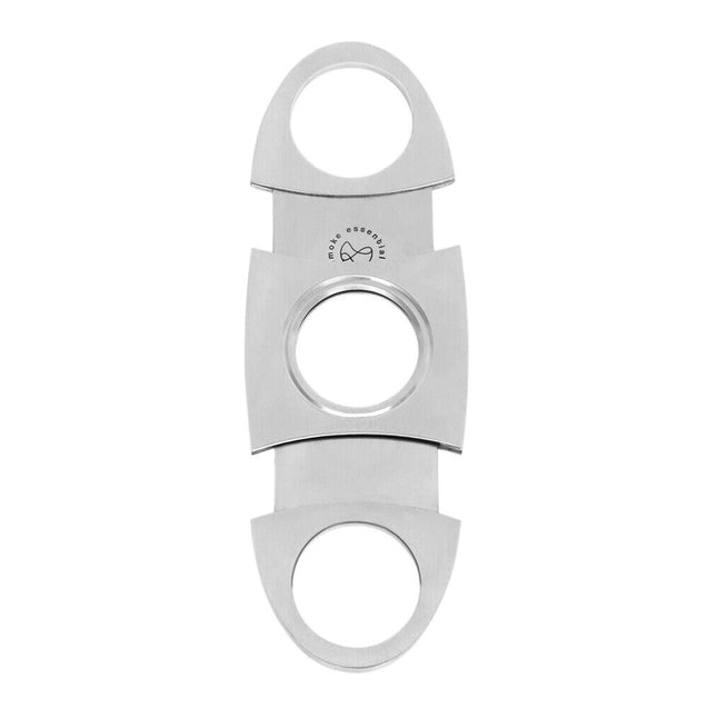 2 PCS Stainless Steel Pocket Ci-gar Cutter Knife Scissors Double Blades Silver 