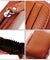 Genuine Leather Men Women Wallet Credit Card Holder RFID Blocking Zipper Pocket