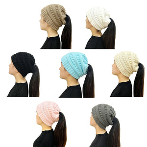 Women's Bubble Knit Slouchy Baggy Beanie Oversize Winter Hat Ski Cap Stylish and