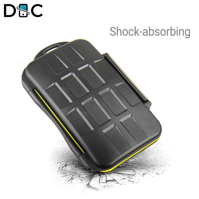 Memory Card Case Holder Storage For SD Micro SD CF TF Cards Water Resistant 
