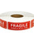 1000 PCS 1"x3" FRAGILE HANDLE WITH CARE Stickers Labels Easy Peel & Apply 1 Roll