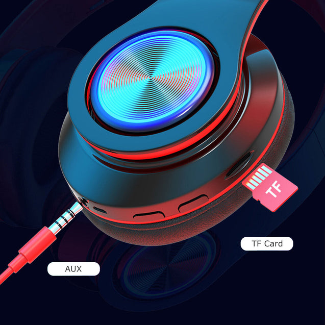 Wireless Bluetooth Headphones Super Bass Foldable Stereo Earphones Headsets Mic 