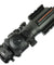 Tactical 4X32 Rifle Scope Fiber Optic Sight & illuminated Chevron Range Recticle