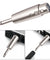 3Pin XLR Female to 1/4" 6.35mm Mono Male Plug Audio Cable Mic Adapter 4 Pack