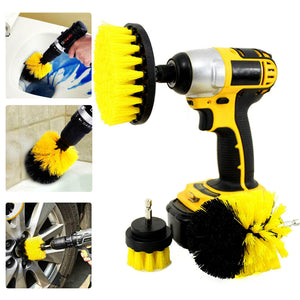 3 PCS Drill Brushes Set Tile Grout Power Scrubber Cleaner Spin Tub Shower Wall