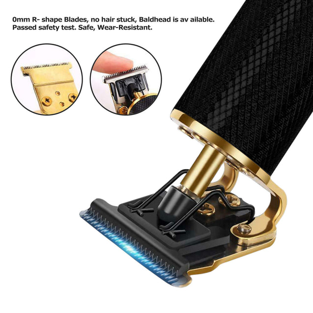 Pro Real Zero Gapped Cordless Clipper Electric Hair Trimmer Portable