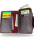 Mens Men's S4 Retro Leather Vertical Section Credit Card Holder Wallet with Hasp