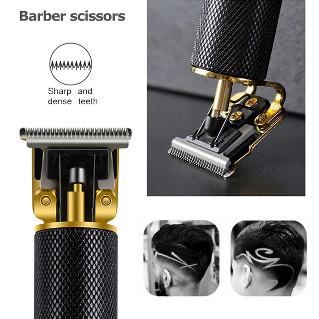 Pro Real Zero Gapped Cordless Clipper Electric Hair Trimmer Portable