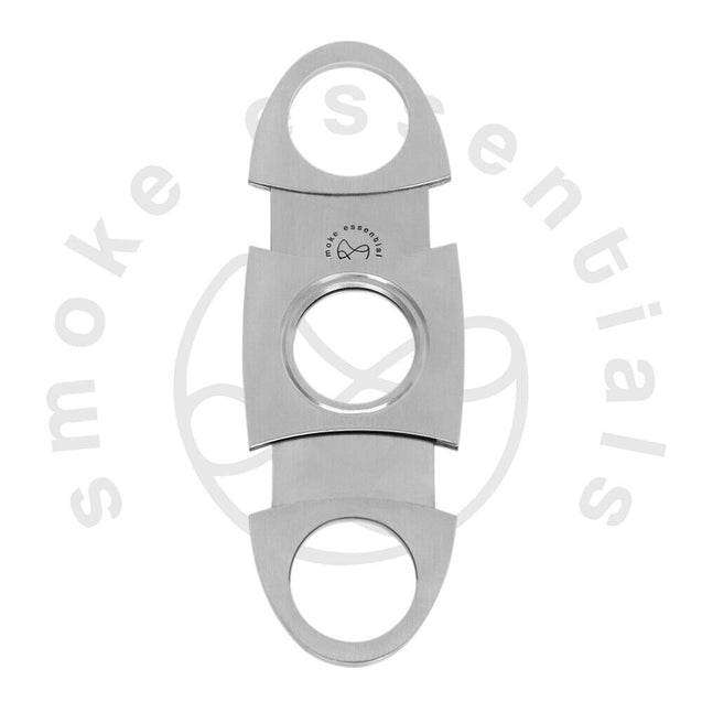 Stainless Steel Pocket Ci-gar Cutter Knife Scissors Double Blades Silver 