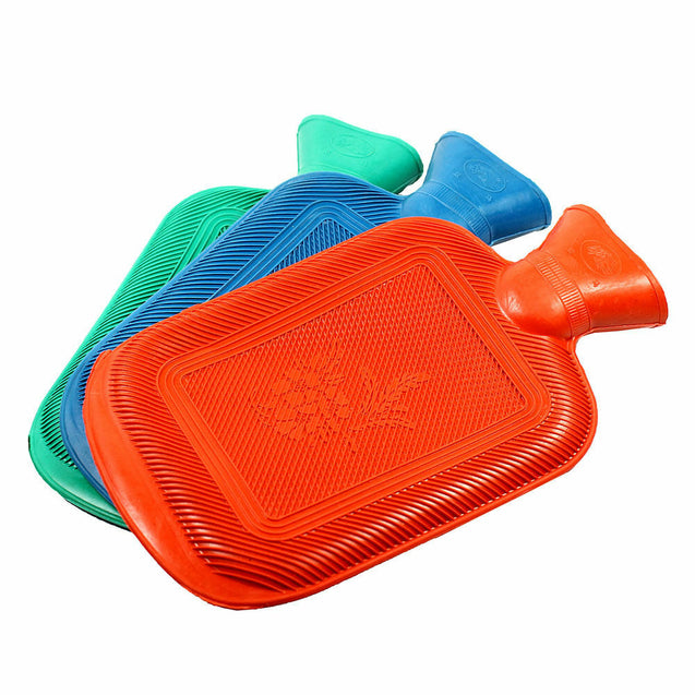 Hot Water Bottle Rubber Bag Warm Relaxing Heat Cold Therapy