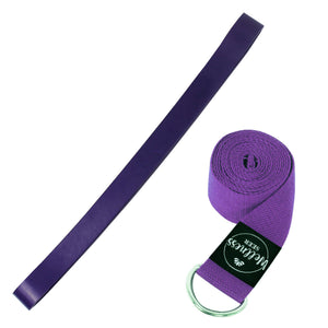 Wellness Seer Resistance Yoga Band & Stretch Strap Adjustable D-Ring Buckle Gym