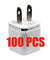 100x USB Wall Charger AC Power Adapter US Outlet For iPhone 5 6 7 8 X 11 12 13