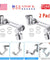 2 Pack Universal 1080° Swivel Robotic Arm Swivel Extension Abs Faucet Aerator