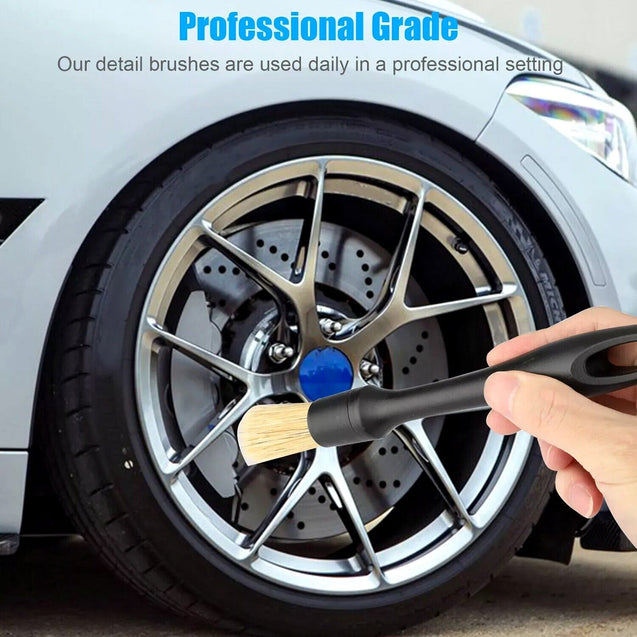 3PCS Car Detailing Brush Wash Auto Detailing Cleaning Kit Engine Wheel Clean Set