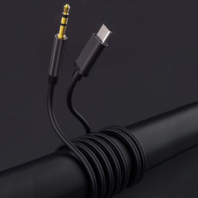 USB-C to AUX 3.5mm Audio Cable Adapter Galaxy S8 S9 S10 S20 S21 Note 8 9 10 3FT