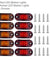 5pc Amber 5pc Red LED Car Truck Trailer RV Oval 2.5" Side Clearance Marker Light