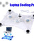 3 Fans USB Cooler Cooling Pad Stand LED Light Radiator for Laptop PC Notebook