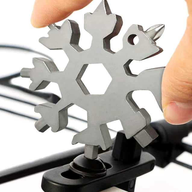 1/3pcs 18-in-1 Snowflake Multi-Tool Carbon Steel Multitool Screwdriver Opener