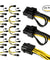 10 PCS PCIE 6 pin Female to Dual PCI-E 8 pin (6+2) Male GPU Power Cable Splitter