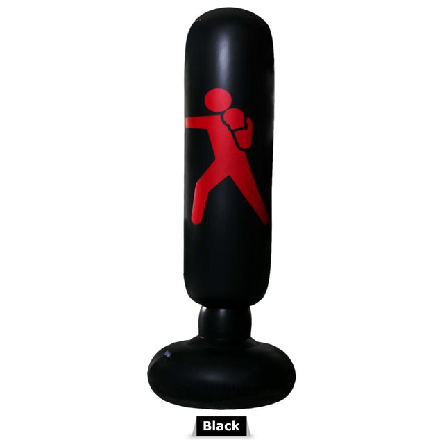 Inflatable Free Standing Punching Bag Boxing Cardio Kickboxing Fitness Training