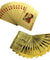 2 Decks 24K Gold Playing Cards Poker Collection Plastic Waterproof Card Games