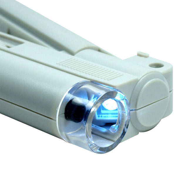 100X  Zoom Handheld Lighted Microscope Jewelers  Magnifier Loupe # MG10085