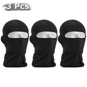 3 PCS Men Balaclava Black Face Mask Lightweight Motorcycle Warmer Ski Masks
