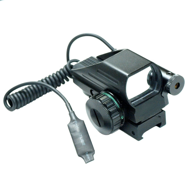 Tactical Holographic Red / Green Reflex Scope and laser sight combo 4 Reticles