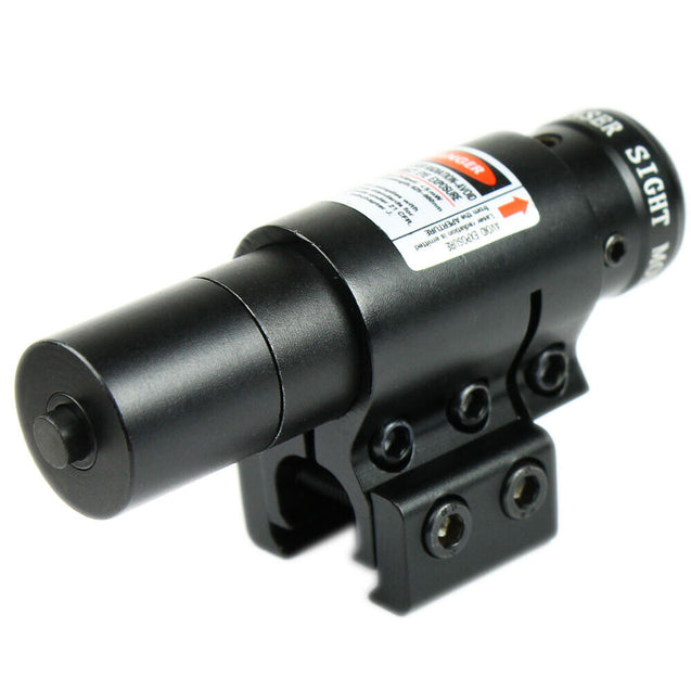 Compact Red Laser Dot Sight with Switch and Mounts for 20mm-11mm Rails
