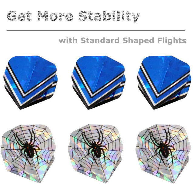 2 Sets Steel Tip Darts Barrel Aluminum Shafts Professional Dart Set - 6PCS Total