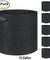 6 Pk Grow Bags Plant Fabric Pot Nursery Soil Bag with Handles Thickened Nonwoven