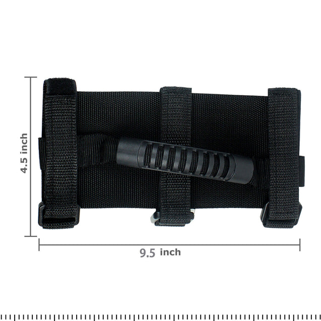 Pair PREMIUM Roll Bar Grab Handle Handles Black for Jeep Wrangler CJ YJ TJ JK