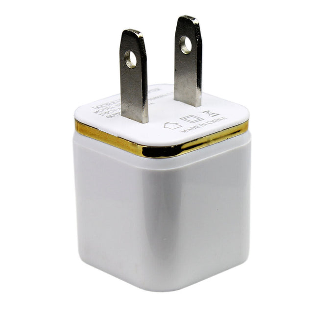 100x USB Wall Charger AC Power Adapter US Outlet For iPhone 5 6 7 8 X 11 12 13