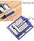 2.5"  3" 4" Bench Vise Clamp Table Flat Drill Press Vice Milling Machine Blue