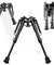 6" to 9" Carbon Fiber Adjustable Spring Return Hunting Rifle Bipod 