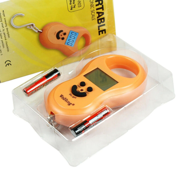 50Kg / 5g-10g Portable Digital Hanging / Fishing Scale with Lighted LCD Display