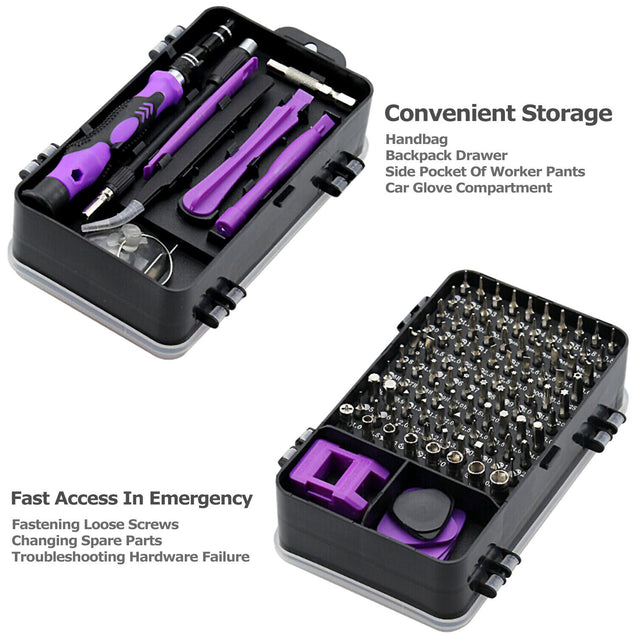 115 in 1 Magnetic Precision Screwdriver Set PC Phone Electronics Repair Tool Kit
