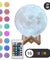 3D Moon Night Light Table Lamp USB Charging Remote Touch Control Home Decor Gift