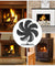 7 Blade 1400rpm Fireplace Stove Fan Heat Powered Silent Wood Log Fuel Saving Eco