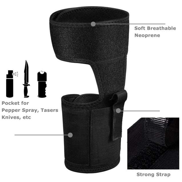 Hidden Leg Ankle Pistol Holster HandGun Holder Case Magazine Pouch Bag US Seller