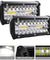 2x 7inch 800W LED Work Light Bar Flood Spot Combo Fog Lamp Offroad Driving Truck