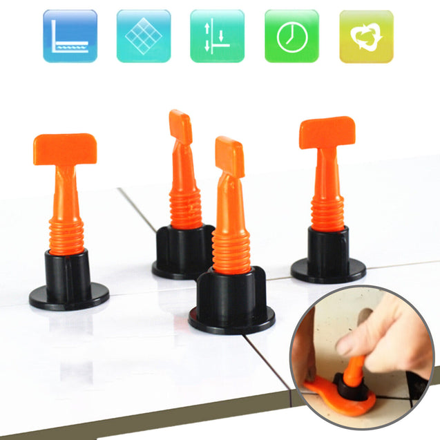 Reusable Anti-Lippage Tile Leveling System Positioning T-lock Floor Tool 50/200x