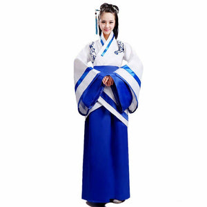 Halloween or Cosplay Women Adorable Cute Tradition Asian Chinese Han Fu Dress