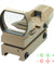 Tactical Holographic Reflex Red Green Adjustable Dot Sight with Rail Mount - Tan