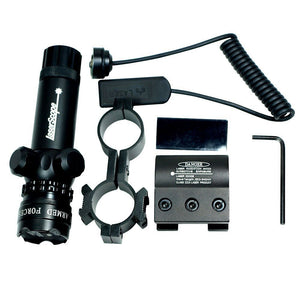 Hunting rifle Green Laser Sight Dot Scope Adjustable with 2 Switch - Mounts