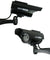 Pack of 2 Solar Powered Dummy Security Camera CCTV with LED Record Light - Black