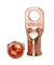 20 PCS 1/0 AWG Gauge Copper Lugs w/ RED & BLACK Heat Shrink Ring Terminals